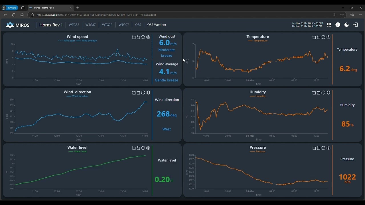 Miros User Interface Demo: RangeFinder, WaveWeather, Data Explorer