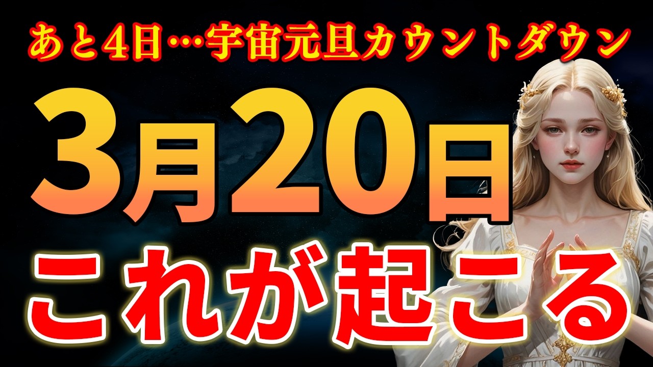 3月20日までこの5つの事が起こる。宇宙元旦に願いを叶えるためのそれぞれの対処法とは？
