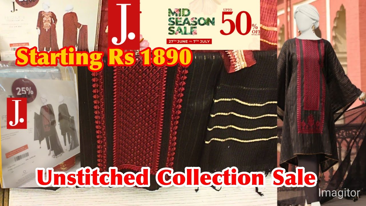 J. Junaid Jamshed Summer Sale Collection 2024 | J. Junaid Jamshed Unstitched Collection July 6, 2024
