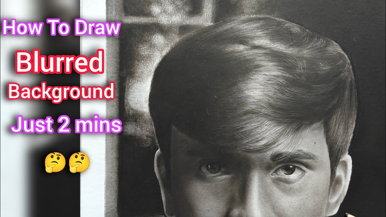 How To Draw Blurred Background just 2 mins || Blurred Background Draw Kaise Kare 🤔🤔