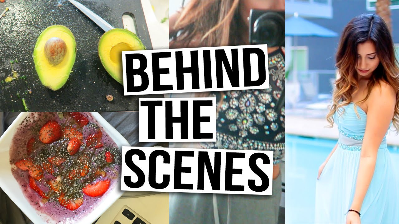 BEHIND THE SCENES OF FILMING