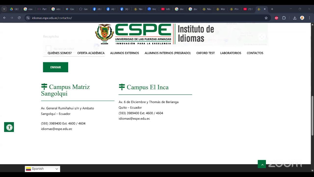 Explicación matricula ESPE. Lista de aprobados ESPE