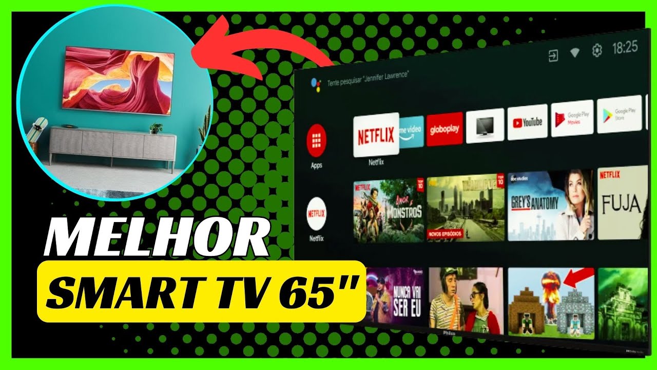 Qual MELHOR SMART TV 65 POLEGADAS 2024 | TOP 5  MELHORES SMART TVs 65 POLEGADAS