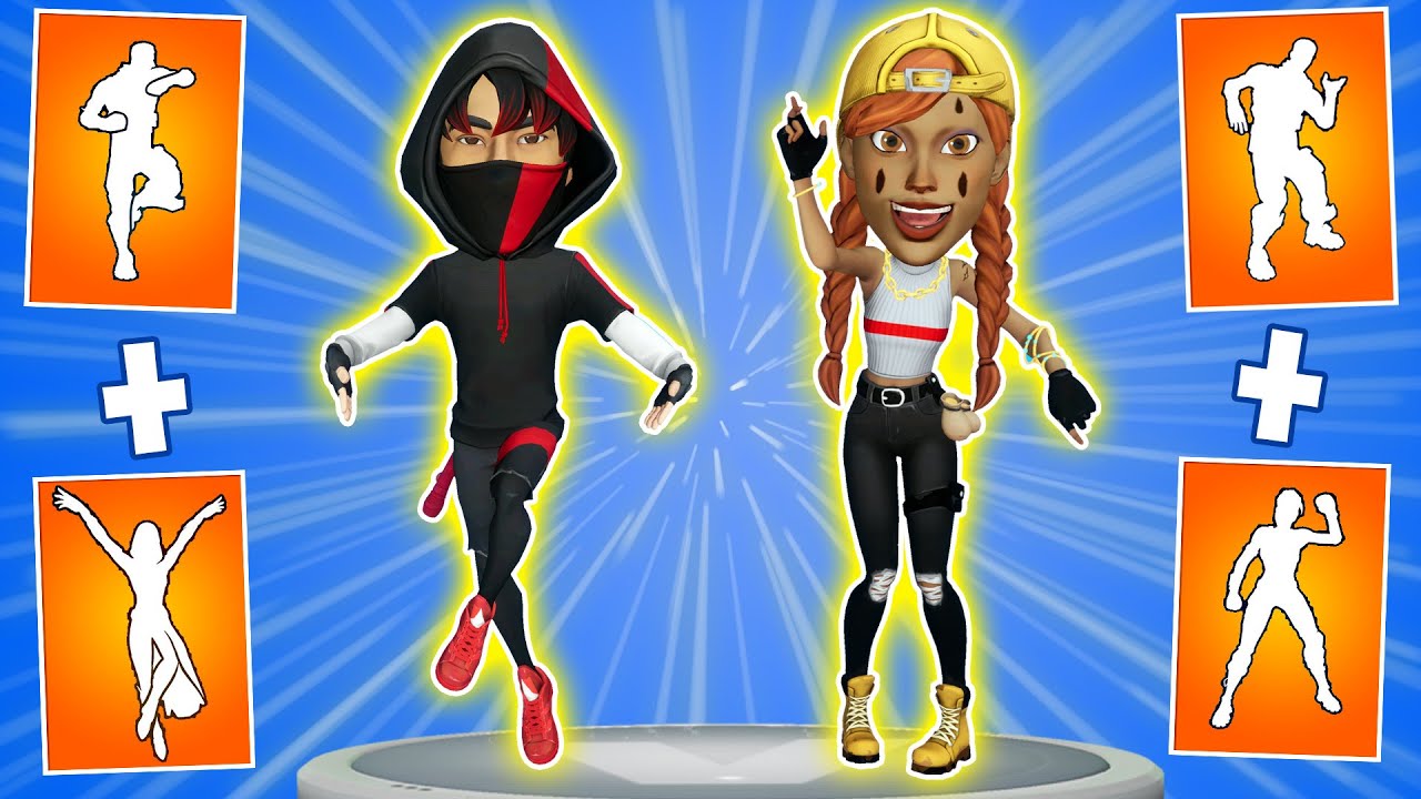 What happens if mix two Fortnite dances in one #10. Scenario Ikonik dance + Levitate emote.