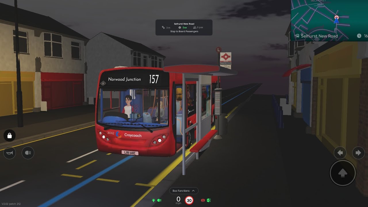 Croydon the London bus sim route 157 West Croydon to Norwood Junction