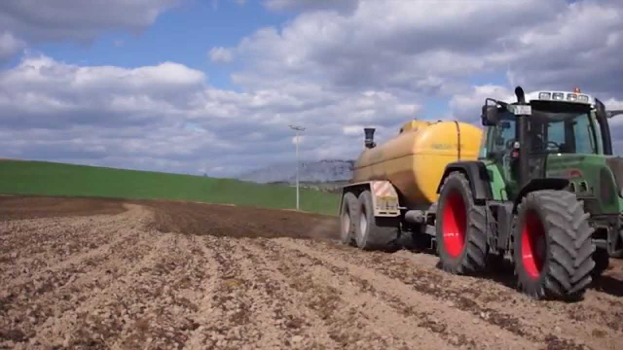 Gülllle fahren mit 820er Vario und Massey Ferguson