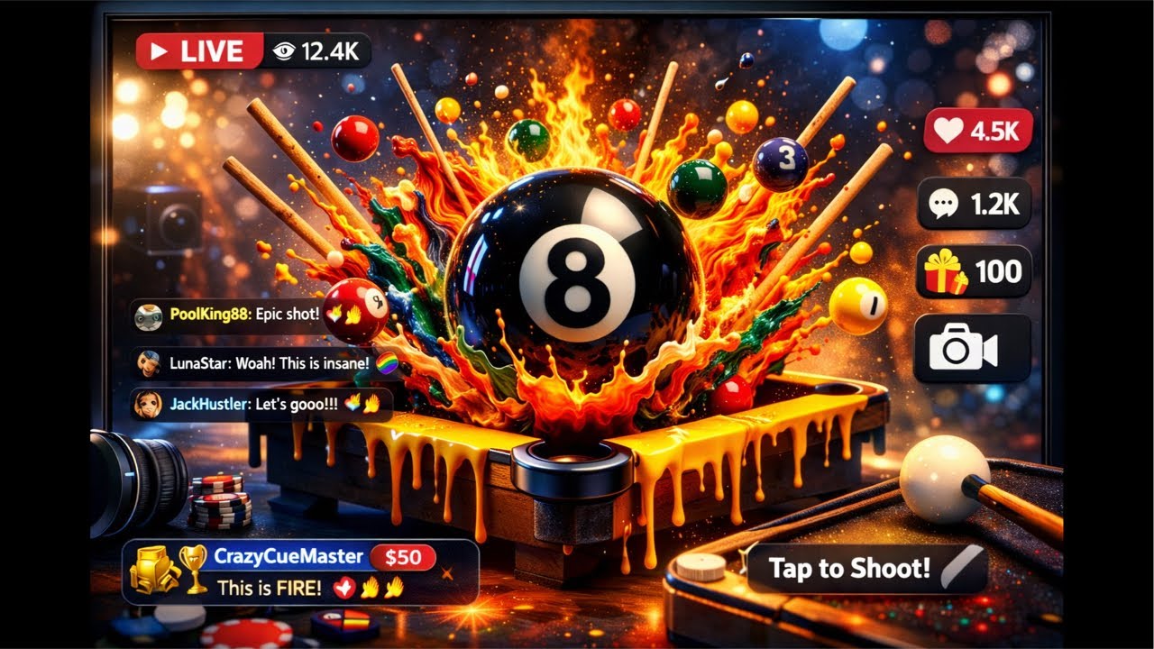 🎱 RackAttack: Взрыв 8 шаров 💥