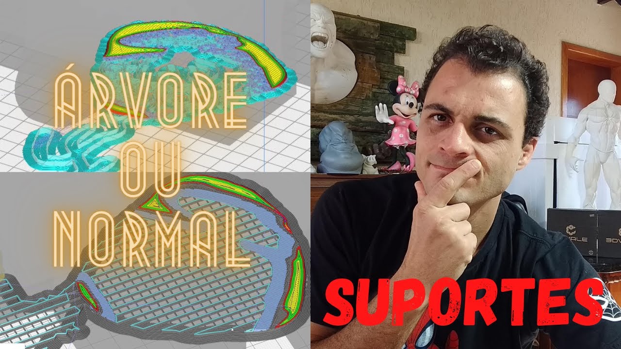 Quando utilizar o suporte normal ou Árvore no ULTIMAKERCURA???