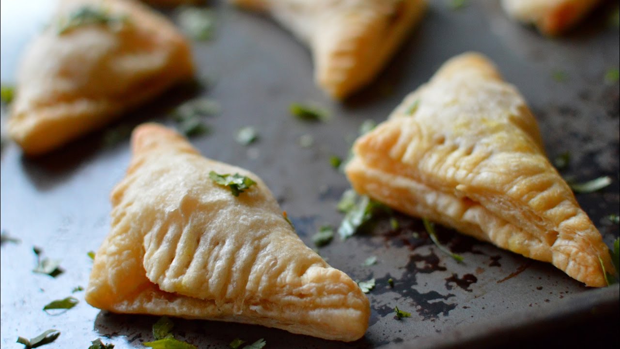 Vegan Baked Samosas - Indian Appetizer