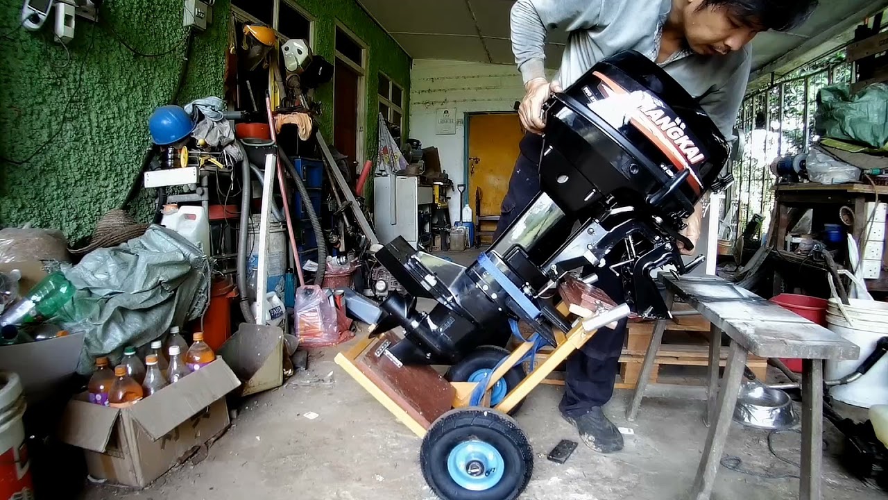 Most amazing DIY outboard trolley built from scratch . No more heavy lifting anymore.