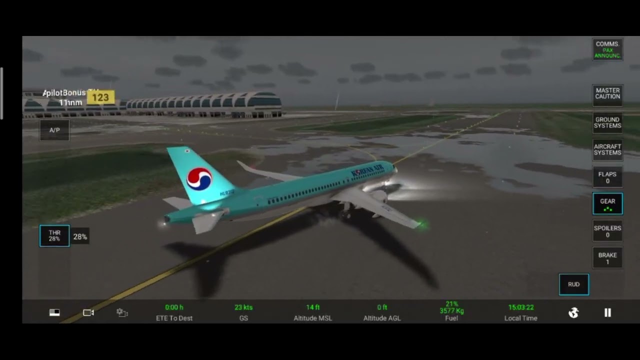 RFS | Korean Air | Airbus A220-300 | Bangkok Landing