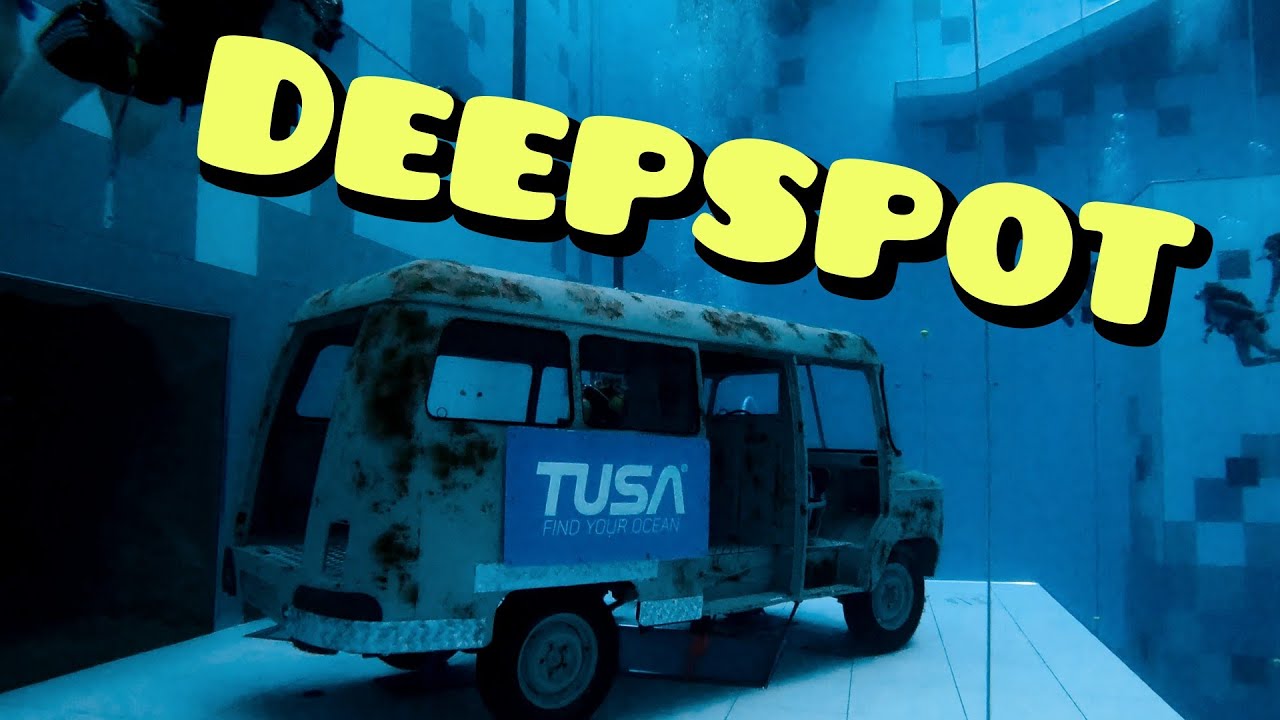 Zapraszam do głębin basenu DEEPSPOT🤿 / Wraki / Jaskinie 🗿 / scuba / 4K 