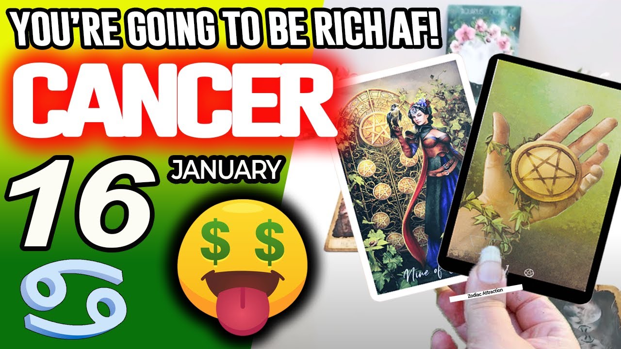 Cancer ♋💲YOU&rsquo;RE GOING TO BE RICH AF!💲🤑 horoscope for today JANUARY 16 2026 ♋ #cancer tarot JANUARY