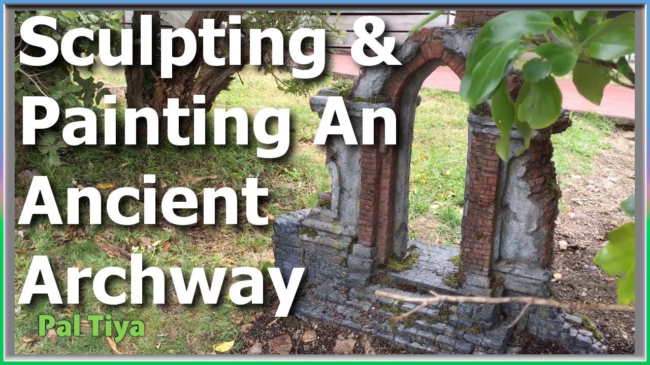Sculpting & Painting An Ancient ARCHWAY (to be hidden outdoors & discovered)