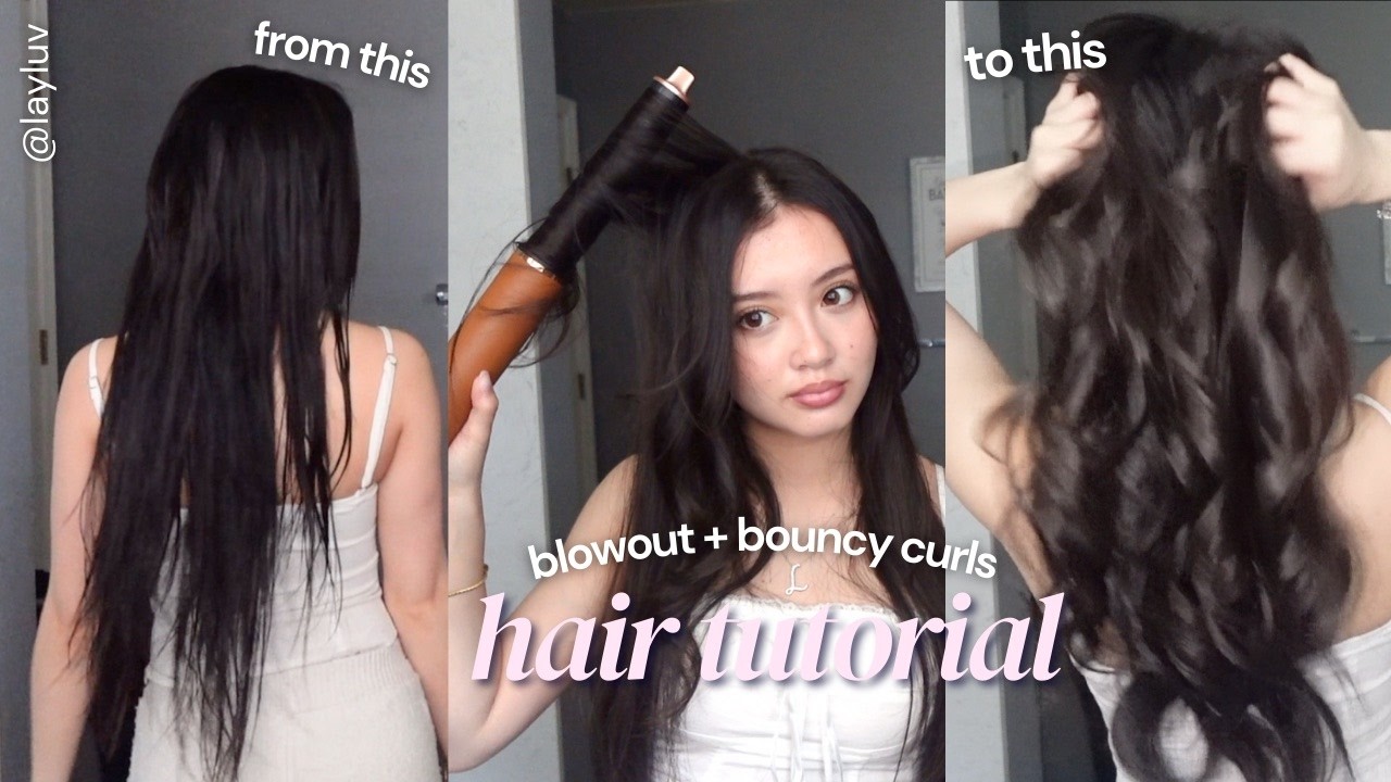 bouncy curls + blowout HAIR TUTORIAL || ft. Dreame Airstyle Suite