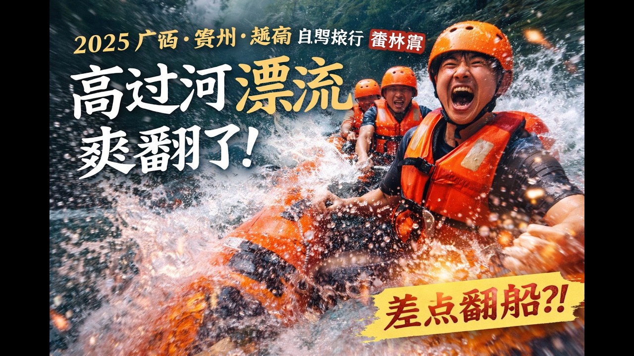 2025@广西·贵州·越南自驾旅行 | 高过河漂流全纪录！差点翻船？番外篇