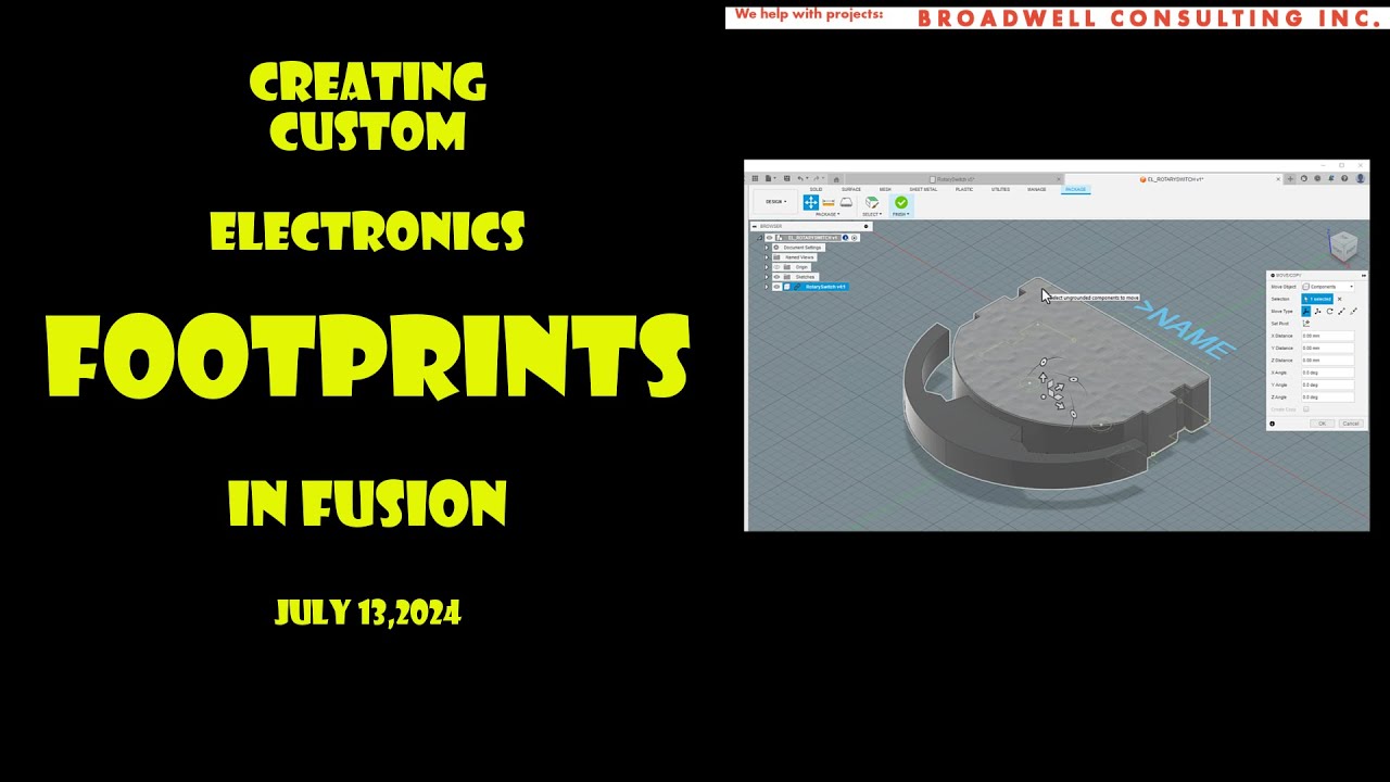 Custom Electronic Footprints In Autodesk Fusion 360