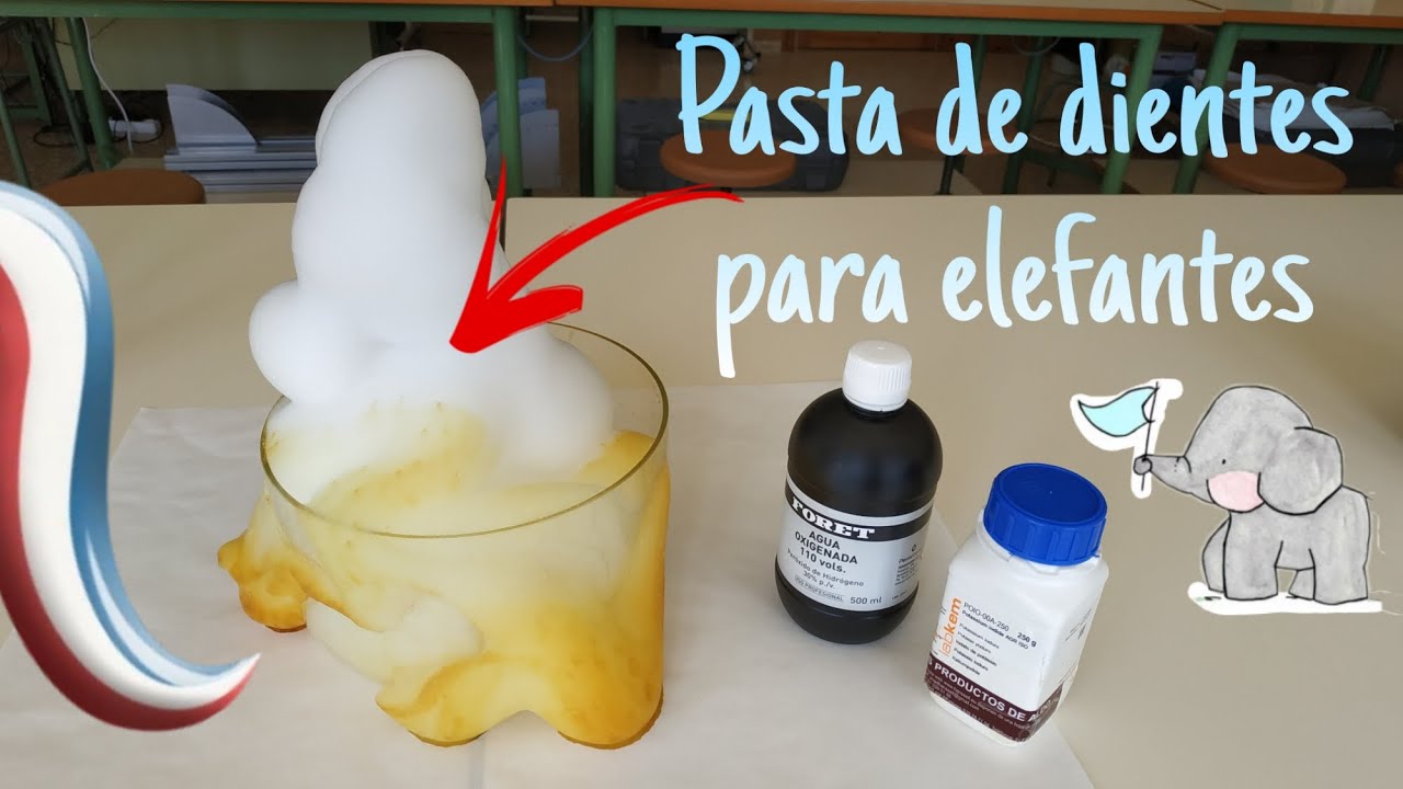 CÓMO HACER PASTA DE DIENTES PARA ELEFANTES || EXPERIMENTOS QUÍMICOS