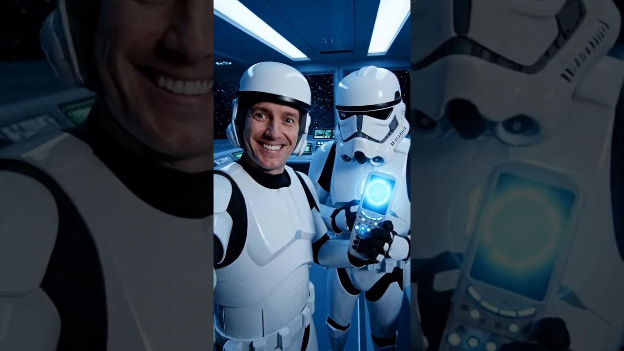 Nouveau gadget sur le pont! Greg & Brad testent le holo-commu #Stormtrooper #FrenchVlog #StarWars #V