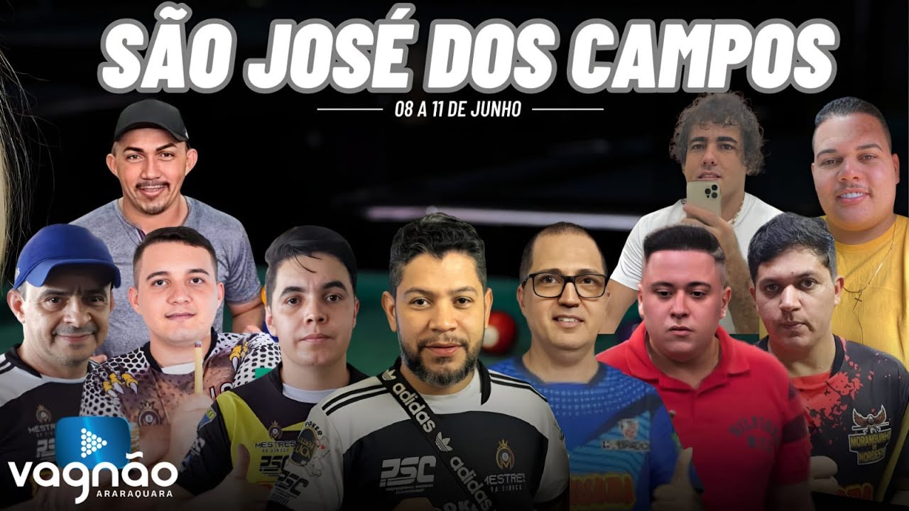 JOGOS EM SJ DOS CAMPOS 12/06/2023 - SINUCA AO VIVO #sinuca #sinucaaovivo