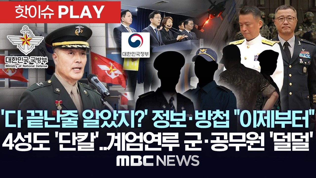 '다 끝난줄 알았지?' 정보·방첩 