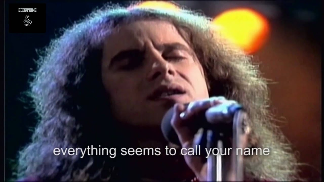 We'll burn the sky Scorpions with lyrics classic  promo good quality