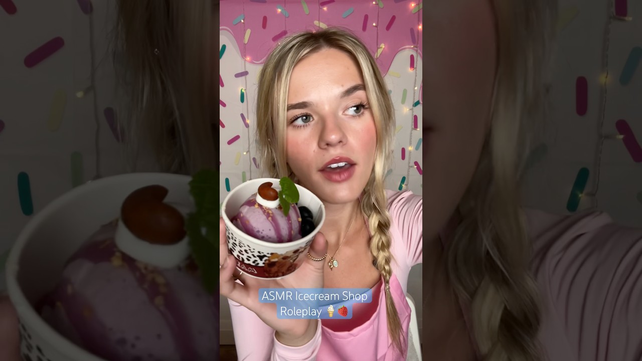 #asmr Icecream Shop Roleplay #fyp #skit #asmrvideo #asmrsounds #icecream #roleplay