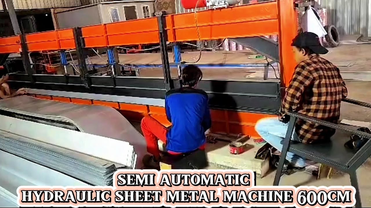 mudah kan buat kalian..!😊buat bending plat semi otomatis hidrolik 600cm