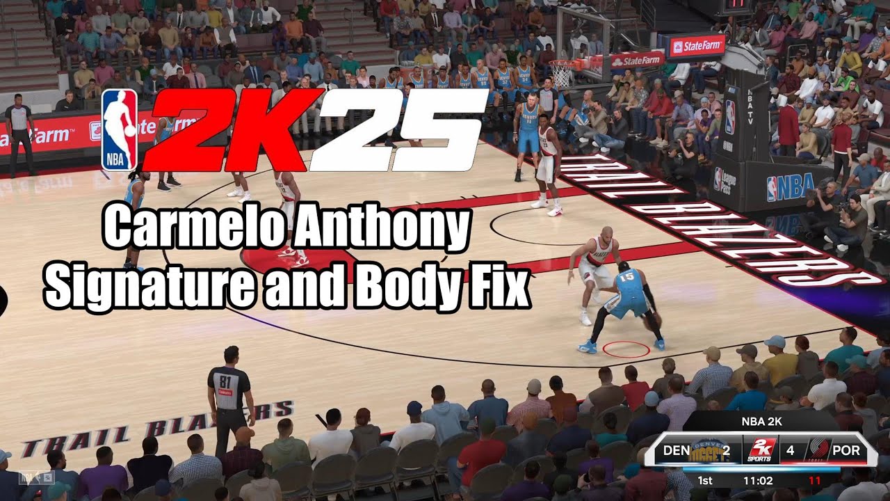 NBA2K25 | Подпись Кармело Энтони и исправление формы