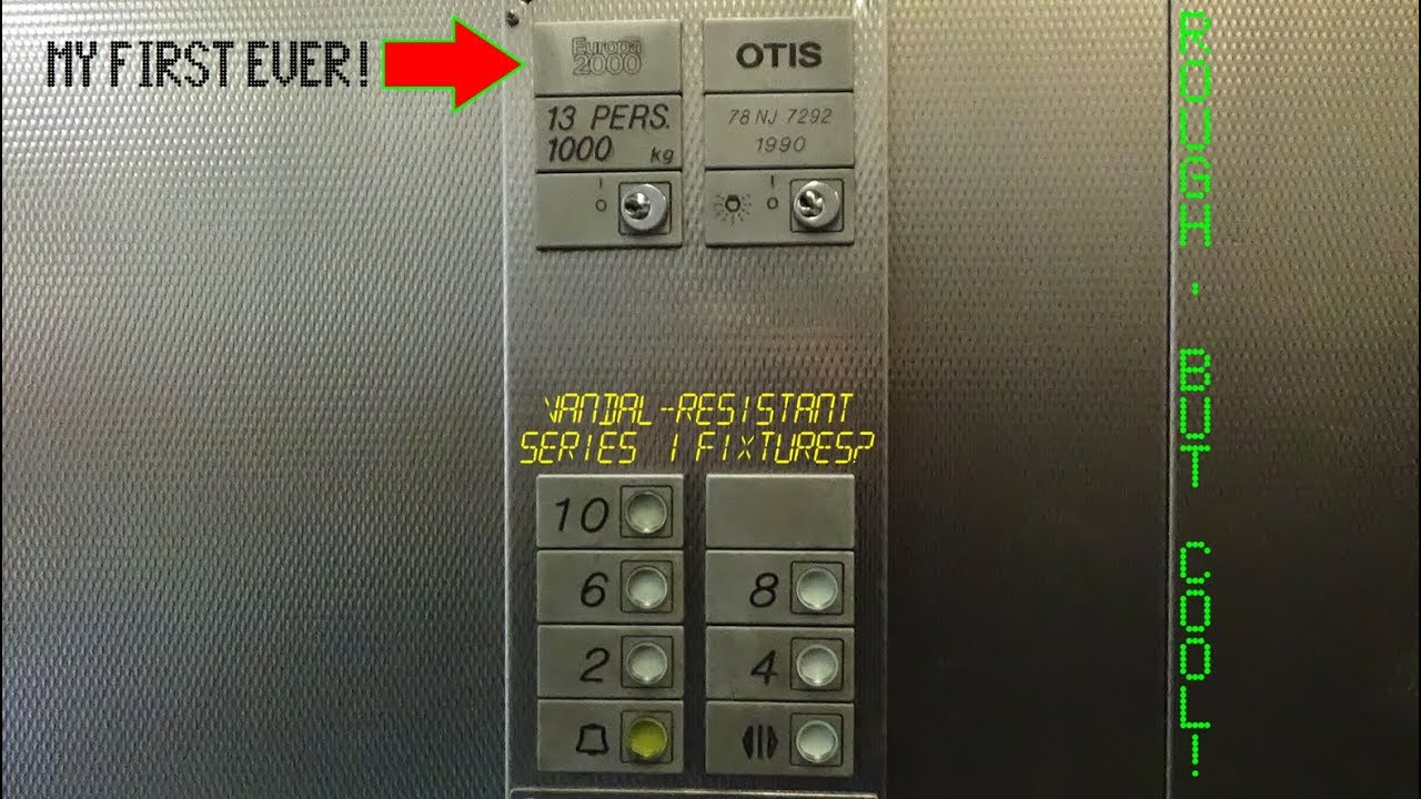 MY FIRST OTIS EUROPA 2000!! Elevators at Callendar Square Shopping Centre Car Park in Falkirk