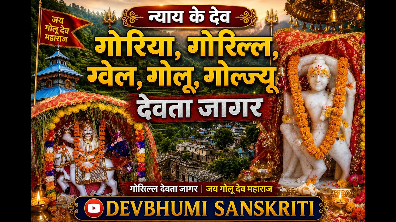 🚩न्याय के देव गोरिया, गोरिल्ल, ग्वेल, गोलू, गोल्ज्यू  देवता जागर 🌹👏 / Goril Devta Jagar // Golu Dev