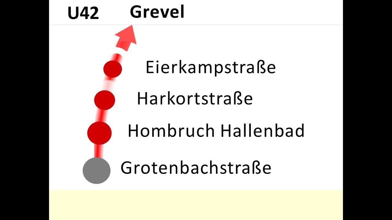 DSW21 Ansagen U42 Grotenbachstraße - Grevel
