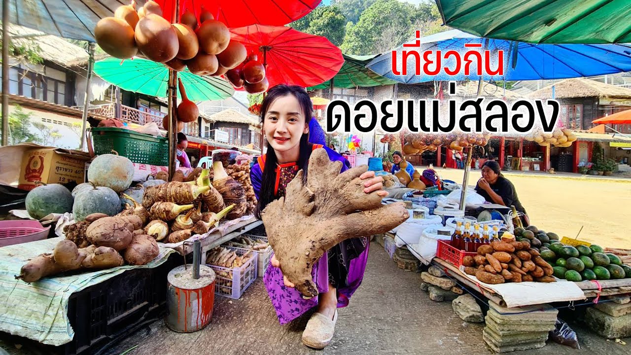 เยือนดอยแม่สลองกินก๋วยเตี๋ยวจีนยูนานเดินตลาดอาข่าของขายตามฤดูกาล #ลมหนาวพัดมาแคมป์ปิ้ง79