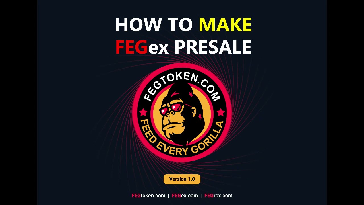 How To Make Presale On FEGex with FEGdeployer