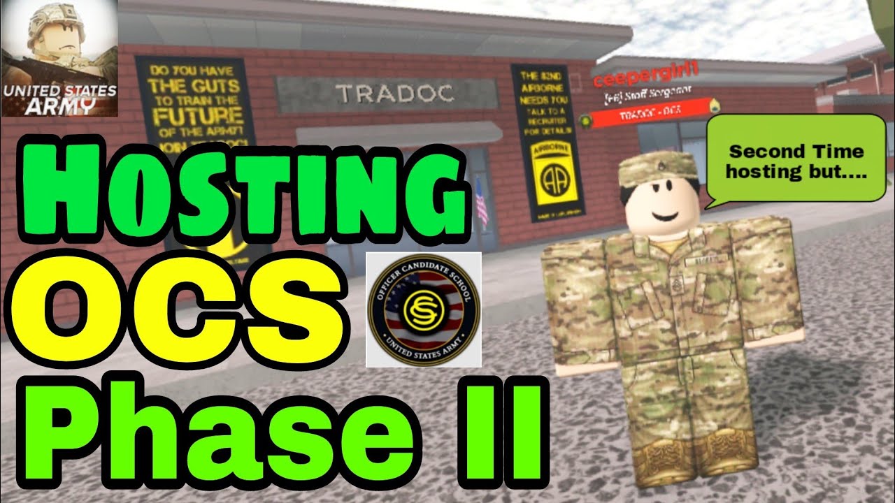 I Hosted Officer Candidate School Phase II but... | Roblox - Fort Martin