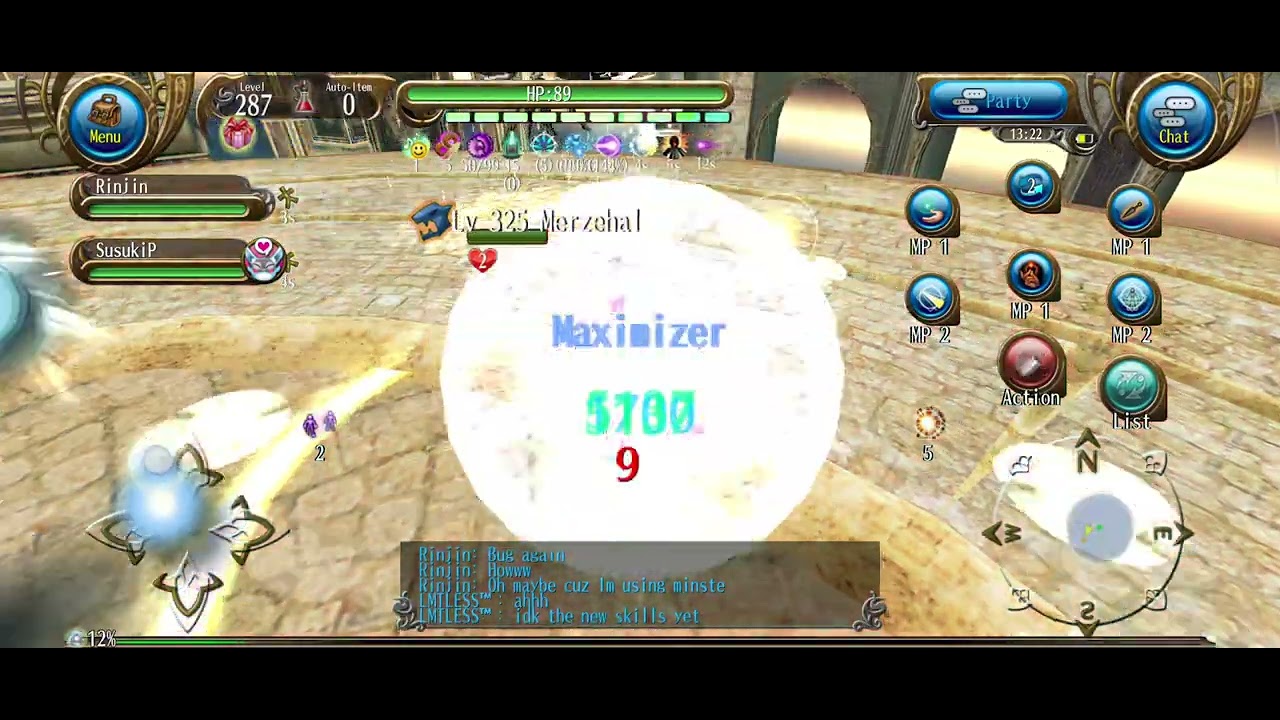 Toram online -fun run chat and build test with @Rinjin-toram kek