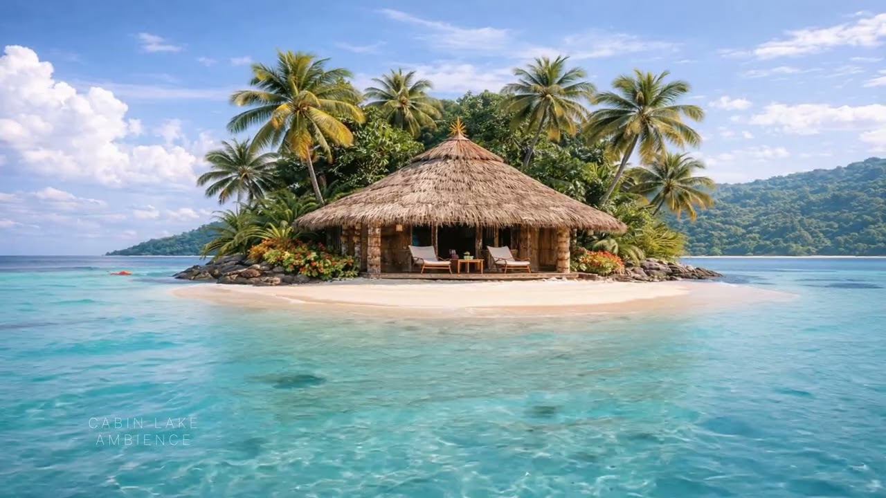 Cabin Lake Ambience #30 | 8H Tropical Island | Deep Sleep | by Lengau Lee