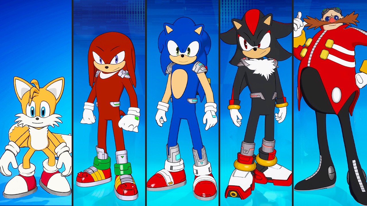 Fortnite (Sonic Event) - All Character + Gameplay (4K)
