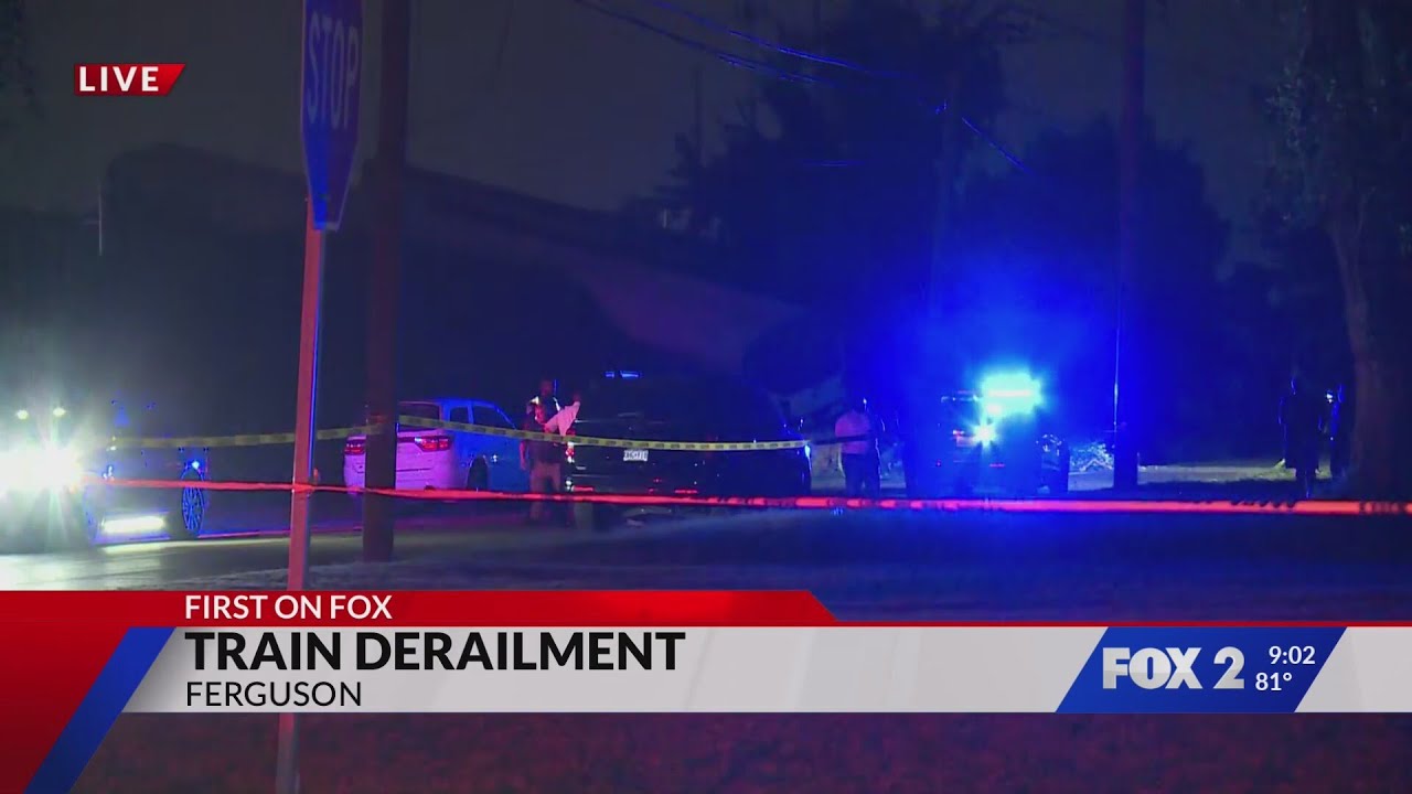 Train derailment in Ferguson