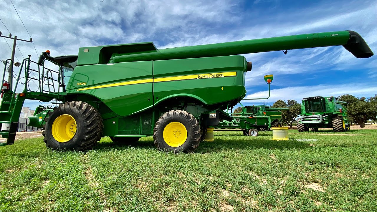Que buenas maquinas JohnDeere Serie S600 y serie 70