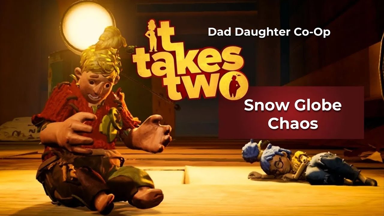 Snow Globe Chaos ❄️😳 | Dad & Daughter Co-Op