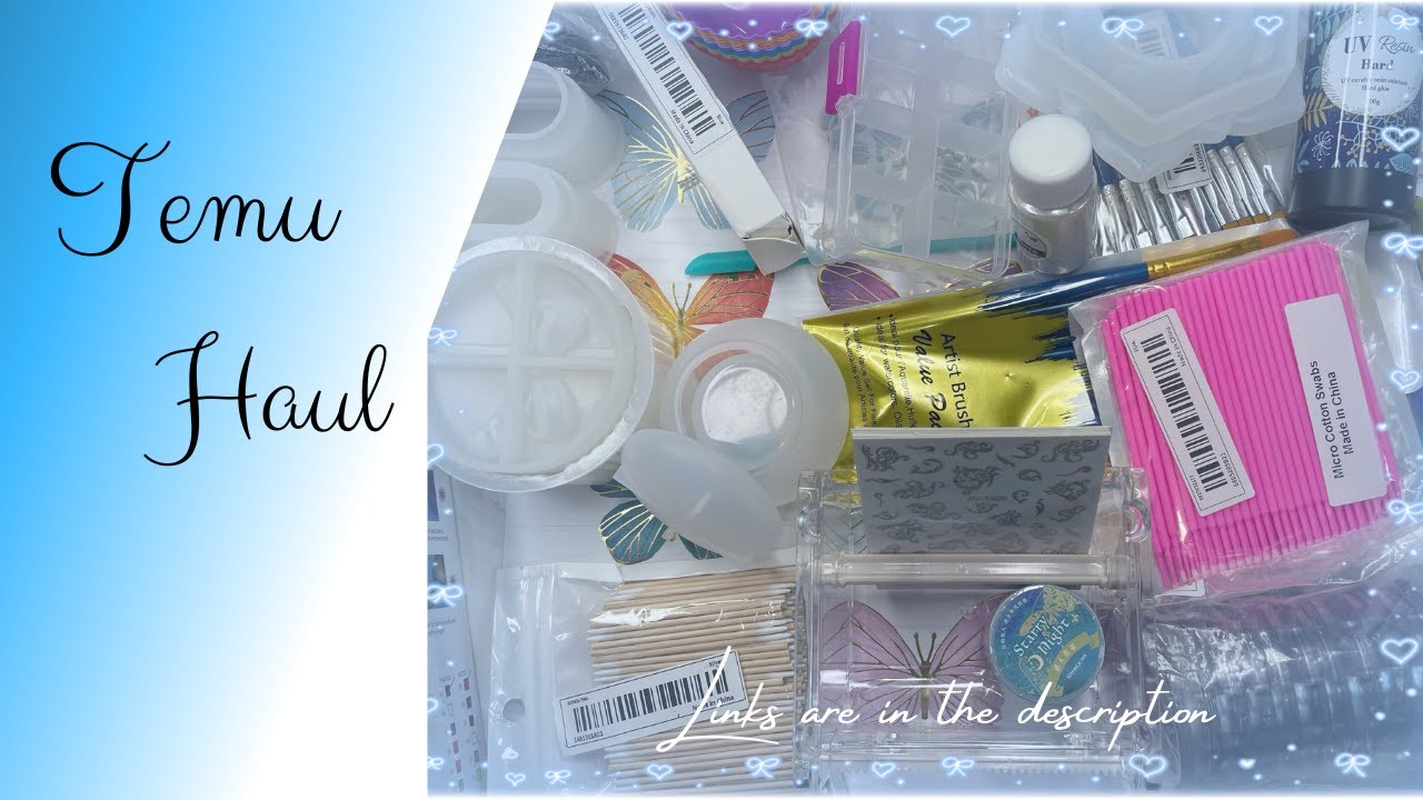 TEMU Haul 2023 | Unboxing My TEMU Products | Resin, Stickers, & More | Affordable Supplies l