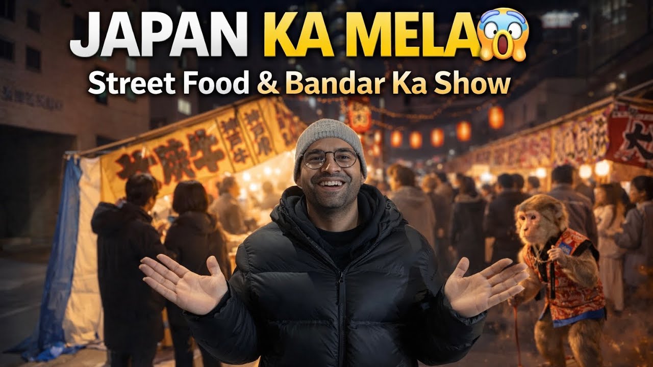 Japan Ka Mela 😱 | Street Food & Bandar Ka Show | Indian in Japan 🇯🇵