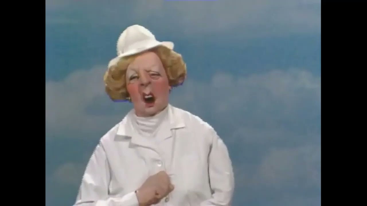 Spitting Image - Margaret Thatcher - She Sings The Grantham Anthem