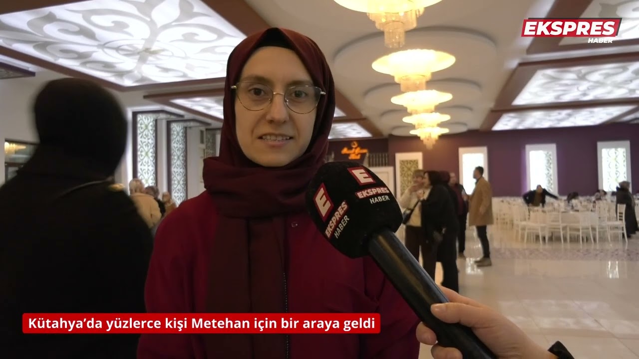 Kütahya’da yüzlerce kişi Metehan için bir araya geldi