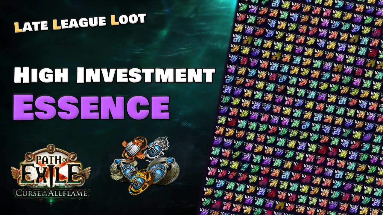 High Investment Essence Farm | Late League Loot #1 | PoE 3.29