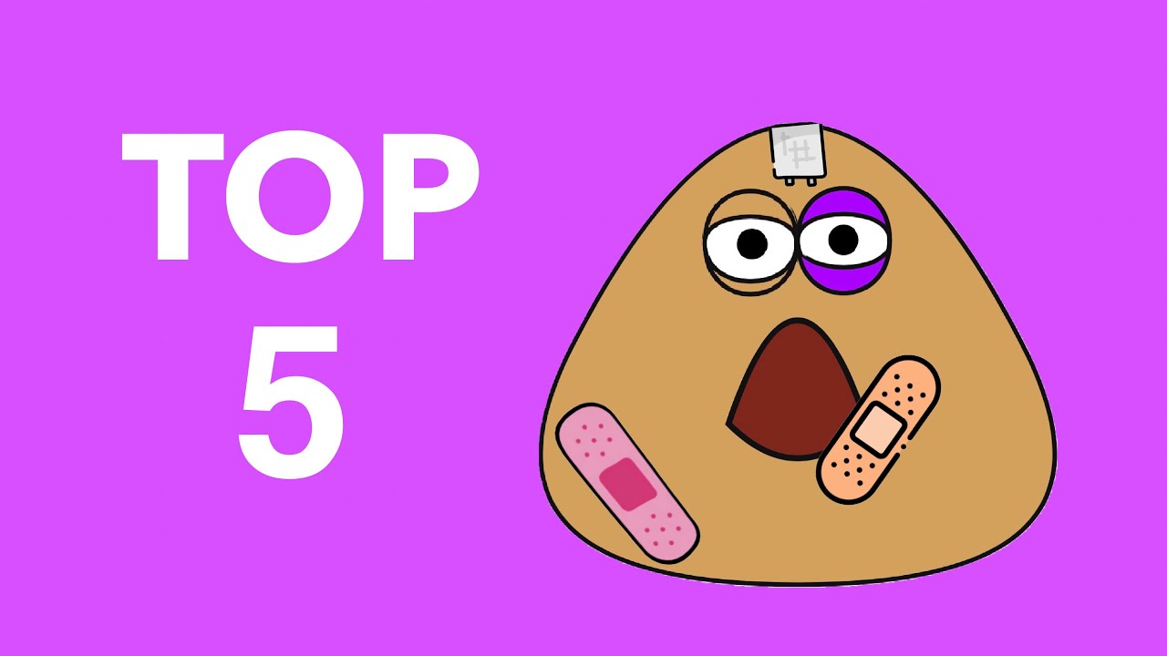 TOP 5 M0rt3s do Pou | Pou Vlogs