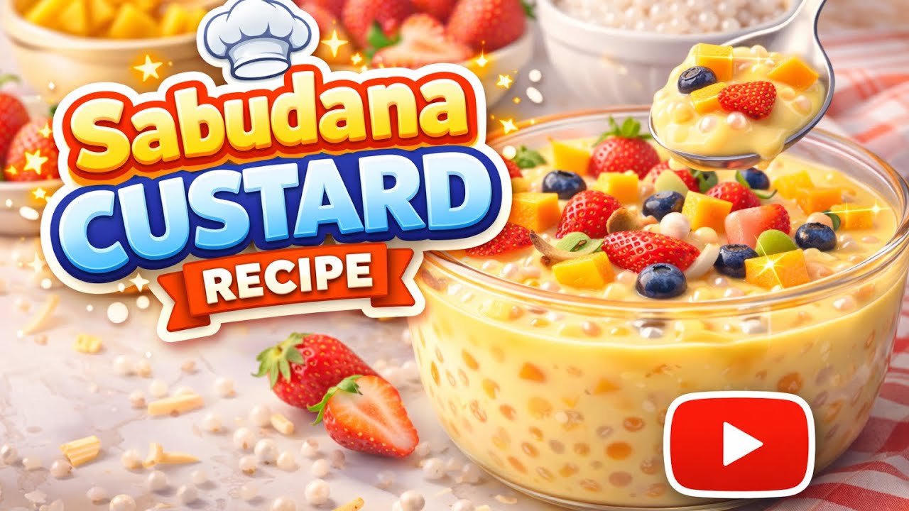 Sabudana custard recipe #youtube #sabudana #sabudanarecipe 