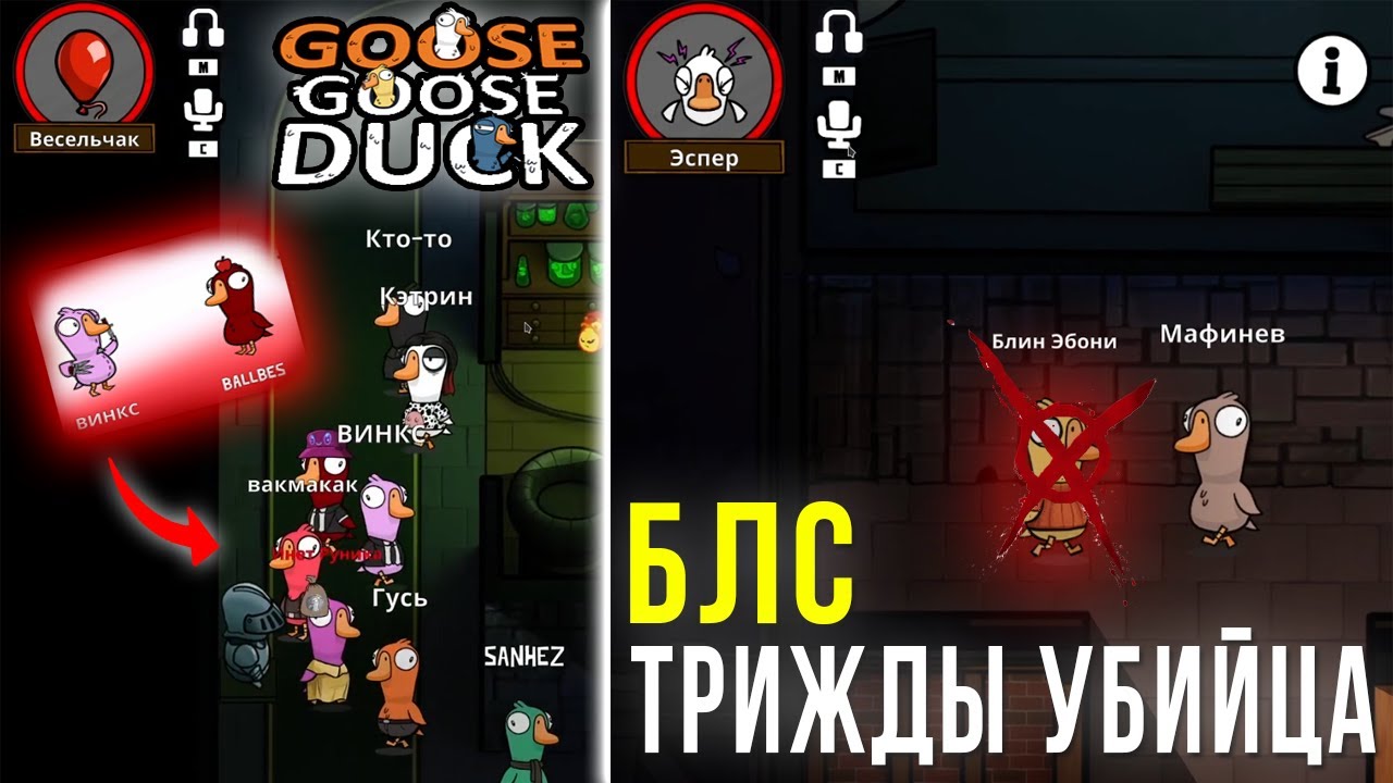 БЛС ИГРАЕТ САМУЮ БЫСТРУЮ ИГРУ ЗА МАНЬЯКА | Goose Goose Duck
