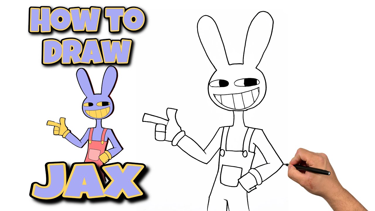 How To Draw Jax | Step By Step | AMAZING DIGITAL CIRCUS #drawing #art #amazingdigitalcircus